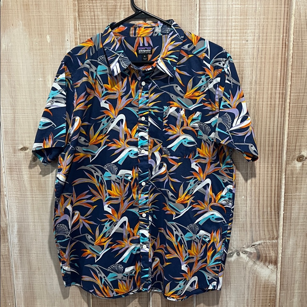 Patagonia Organic Cotton Shirt Hawaiian shirt size XL